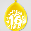 Party ballonnen 16 jaar (8 stuks)